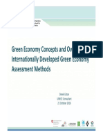 Green Economy Concepts and Overview of Internationally Developed Green Economy Assessment Methods