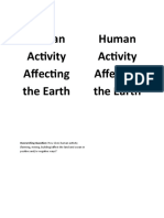 Human Activity Affecting The Earth Human Activity Affecting The Earth