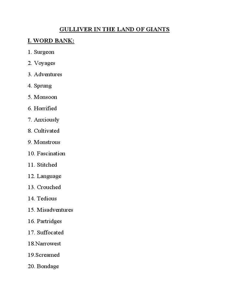 Gulliver in The Land of Giants PDF