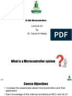 By Dr. Saud Al-Wasly: EE-366: Microcontrollers