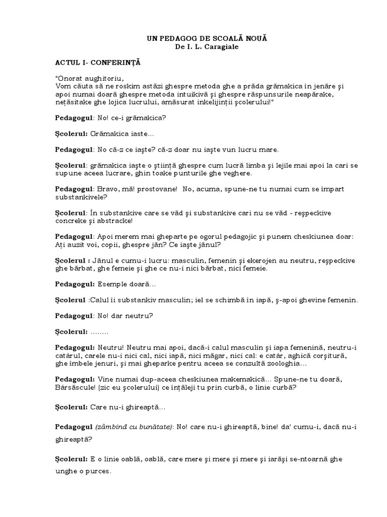 Rezumat Un Pedagog De Scoala Noua Un Pedagog de Scoala Noua | PDF