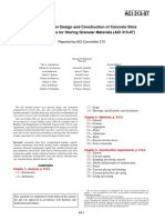 Standard Practice For Design and Construction of Concrete Silos and Stacking Tubes For Storing Granular Materials (ACI 313-97)