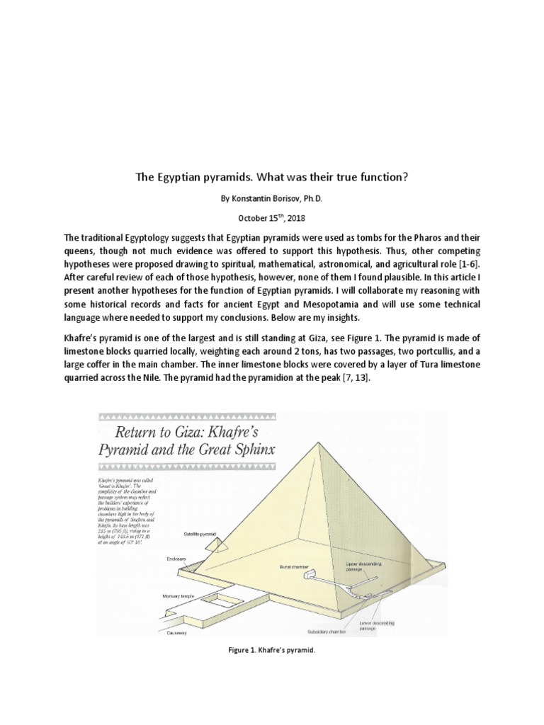 What Was The Actual Function of The Egyp PDF Egyptian Pyramids
