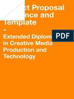 Project Proposal Guidance and Template Extended Diploma in Creative Media
