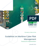 Guidelines On Maritime Cyber Risk Management 2022