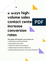 Ways High-Volume Sales Contact Centers Increase Conversion Rates