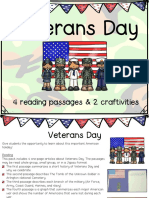 Veterans Day: 4 Reading Passages & 2 Craftivities