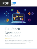 Full Stack Developer: (Backend Specialization)