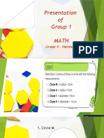 Presentation of Group 1 Math: Grade V - Harmony