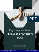 Key Components To: Business Continuity Plan