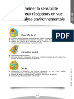 Déterminer La Sensibilité Des Milieux Récepteurs en Vue D'une Analyse Environnementale