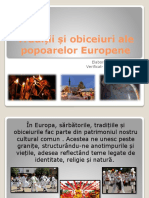 Tradiții Și Obiceiuri Ale Popoarelor Europene