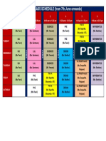 Myp Online Classes Timetable (From 7TH June 2021 Onwards) - 2