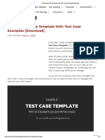 Sample Test Case Template With Test Case Examples (Download)