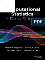 Computational Statistics in Data Science - Piegorsch,..., 2022