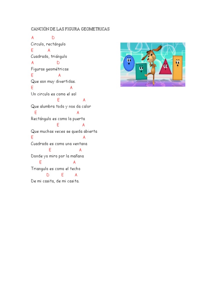 Canción de Las Figura Geometricas | PDF