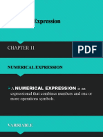 Algebraic Expression