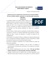 Precisiones para Jornada XIX Aniversario de Barrio Adentro