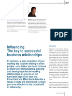 Influencing: The Key To Successful Business Relationships