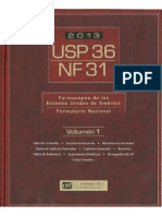 Usp 36 NF 31 Volumen 1