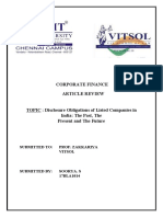 Disclosure Obligations of Listed Companies in India: The Past, The Present and The Future