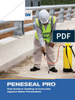 Peneseal Pro: Sub-Surface Sealing of Concrete Against Water Penetration