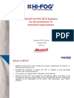 Marioff HI-FOG MT4 Systems For The Protection of Industrial Applications
