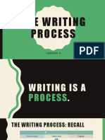 The Writing Process Lesson 4: Generate, Organize, Draft, Review