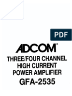 Adcom GFA 2535 Manual