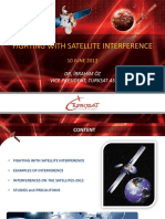 Fighting Satellite Interference in Frequency Domain