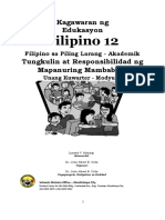 SLEM - MODYUL 2 - Tungkulin at Responsibilidad NG Mapauring Mambabasa 1