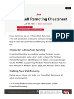 PowerShell Remoting Cheatsheet