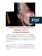 Vargas Llosa a de Soto