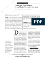 Characteristics Associated With Delirium in Older Patients in A Medical Intensive Care Unit