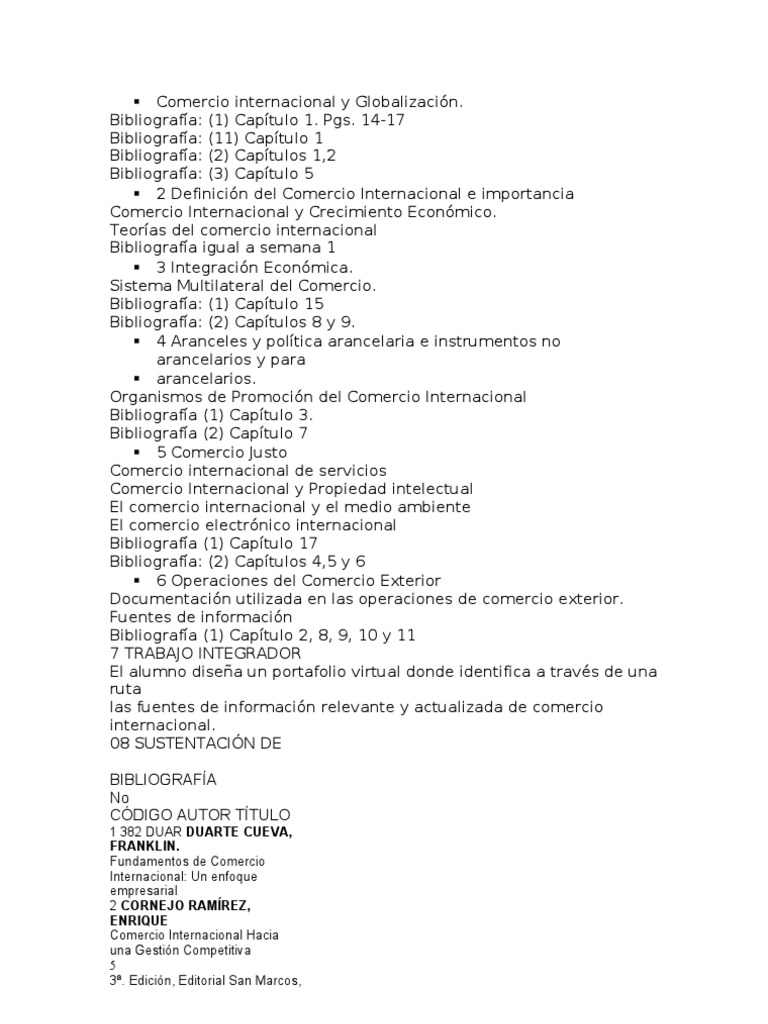 Comercio Internacional y Globalización | PDF