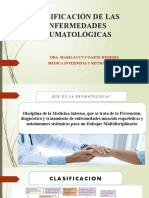 Clasificación de Las Enfermedades Reumatológica2022