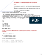 Corrigés Des Exercices de La Gestion Budgétaire de La Production