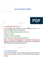 Le Curriculum Vitae