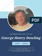 George Dowling Celebration of Life Program