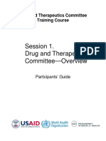 Session 1. Drug and Therapeutics Committee-Overview