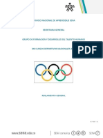 Reglamento Xxii Juegos Nacionales Sena 2022