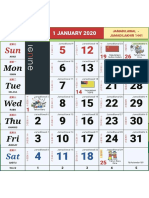kalendar 2020