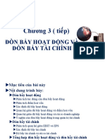 Chương 3- Đòn Bẩy Hoạt Động Và Đòn Bẩy Tài Chính