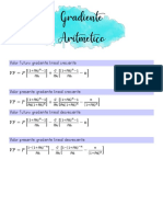 Formulas Gradiente Aritmético