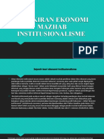 Ekonomi Mazhab Institusionalisme