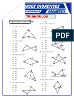 Ejercicios de Triangulos para Primero de Secundaria