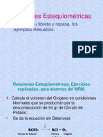 Relaciones Estequiométricas: Copia en Tu Libreta y Repasa, Los Ejemplos Resueltos