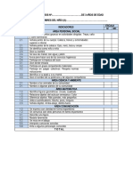 Lista de Cotejo 3, 4 y 5 Años Formatos