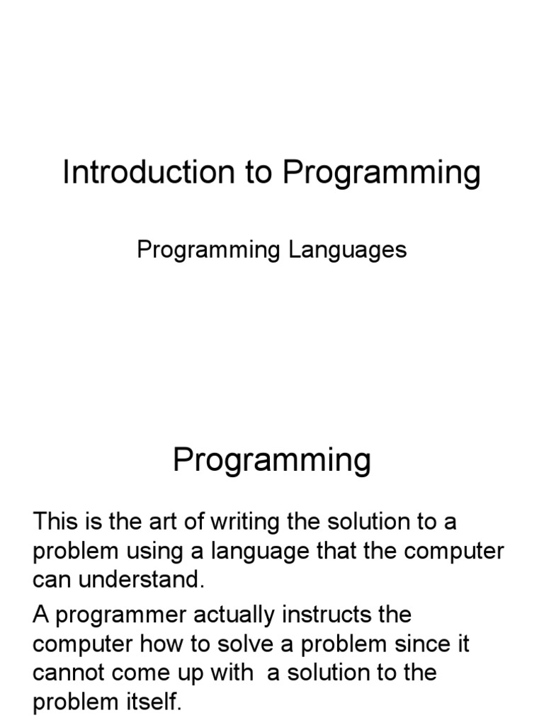 Generations of Programming Languages | PDF | Computer Programming ...