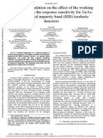 Numerical Simulation On The Effect of The Working Temperature On The Response Sensitivity For GaAs-based Blocked Impurity Band BIB Terahertz Detectors